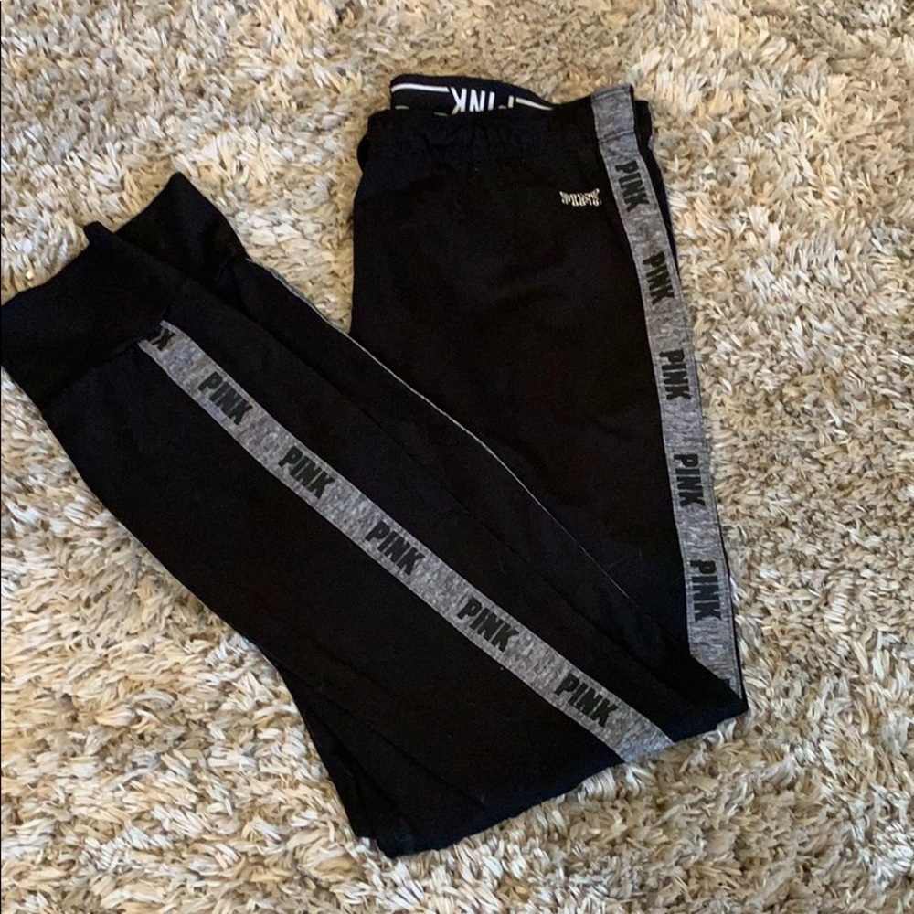 PINK grey/black joggers